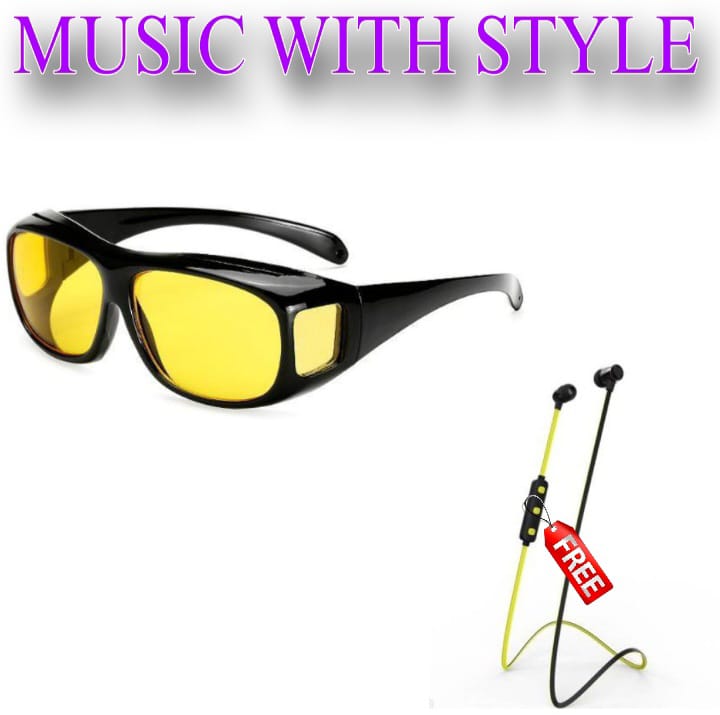 Night Vision HD Glasses With FREE Headphone  @ Just Rs.599/-