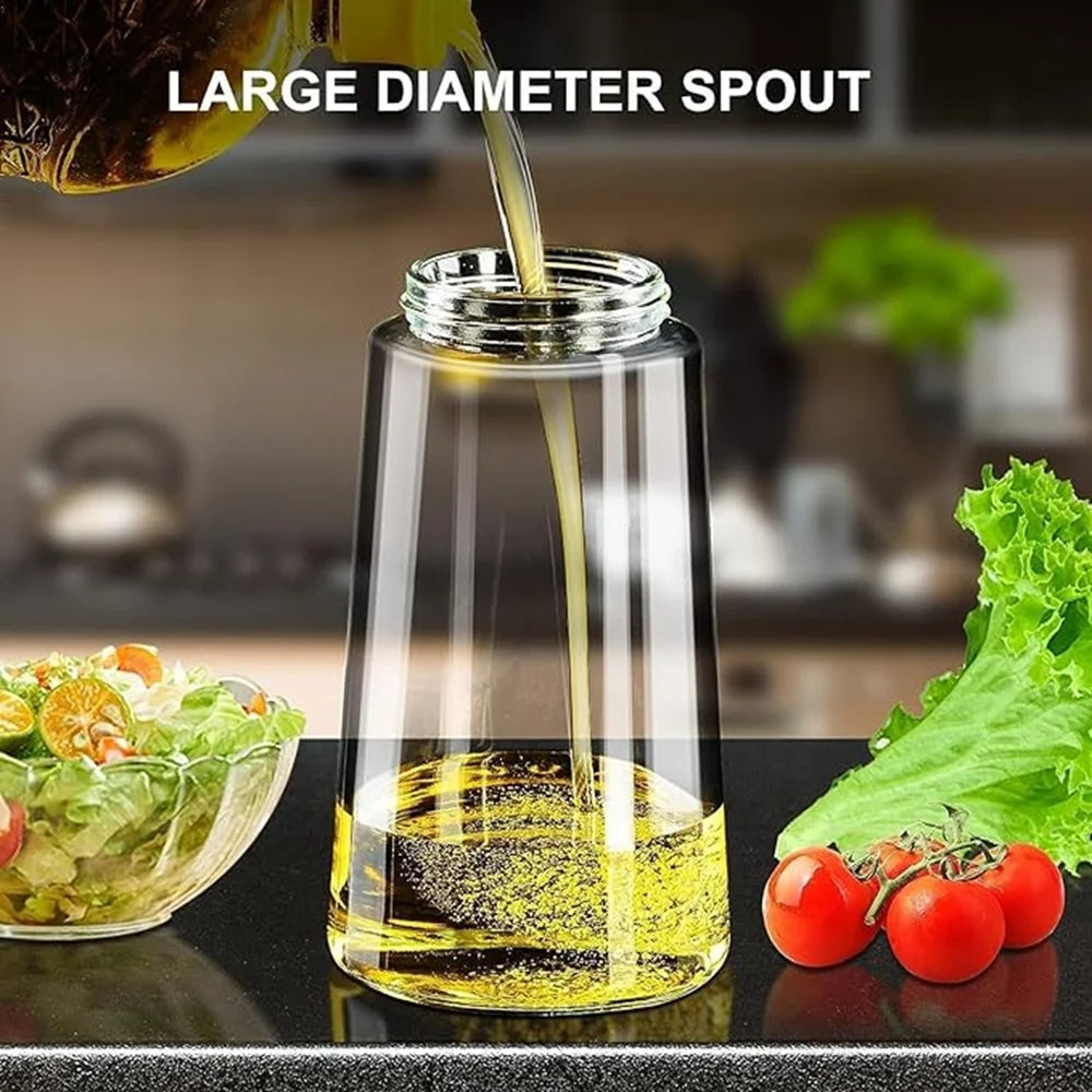 2 in 1 Glass Olive Oil Sprayer for Cooking Oil Sprayer Oil Dispenser Bottle Oil  Mist Spray Bottle