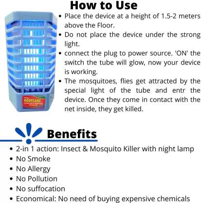 Buy 1 Get 1 Free| Kill The Blood Sucker | Mosquito Killer Lamps  @ 599/-